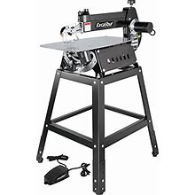 EXCALIBUR 21" Scroll Saw Kit - 1.3A Variable Speed Woodworking Saw & Stand With Tilting Head & Foot Switch Controller - EX-21K