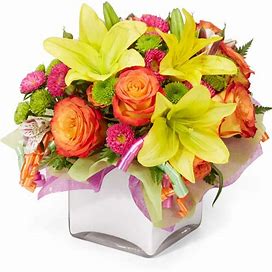 Flowers - Happy Birthday Present Bouquet - Regular