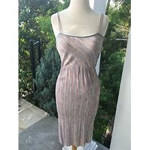 Vintage Saks Fifth Avenue Chevron Slip Dress