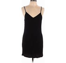 Avidlove Casual Dress - Party Plunge Sleeveless: Black Print Dresses - Women's Size Large