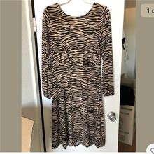 Loft Dresses | Ann Taylor Loft Animal Tiger Leopard Print Long Maxi Midi Dress Sz 0 New Nice | Color: Black/Tan | Size: 0