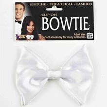 Forum Novelties White Clip On Bowtie Costume Accessory One Size