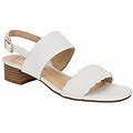 Bella Vita Slingback Sandals-Ellison, Size 10 Wide, White