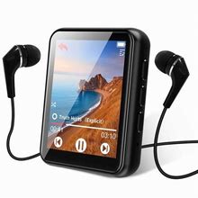 MP3 Player Bluetooth 5.0 Touch Screen Music Player Portable Mp3 Player With Speakers High Fidelity Lossless Sound Quality Mp3 FM Radio Recording