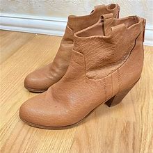 Sam Edelman Shoes | Sam Edelman Pebbled Leather Ankle Boot Western Boho | Color: Brown | Size: 9