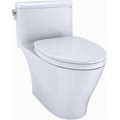 TOTO Toilet Nexus One-Piece Elongated Cotton White 1.28 GPF Tornado Flush Technology - MS642124CEFG01