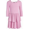 Epic Threads Toddler & Little Girls Ribbed-Knit Tiered Ruffle Dress, Created For Macy's - Sweet Wisteria
