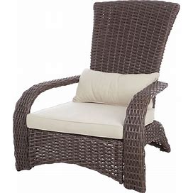 Patio Sense Deluxe Coconino Beige/Brown Wicker Chair - Deluxe Coconino Wicker Chair