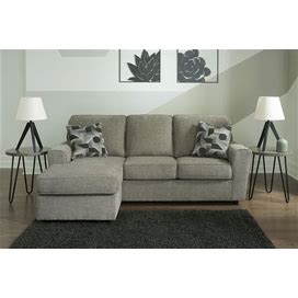 Ashley Cascilla Pewter Sofa Chaise, Gray/Light Color Contemporary And Modern Sectional Sofas And Couches From Coleman Furniture