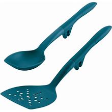 Tools And Gadgets Teal Lazy Flexi Turner And Scraping Spoon Set