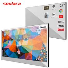 Soulaca 27 Inches Smart Mirror For Bathroom Led TV 1080P Television Shower Wifi Bluetooth ATSC New