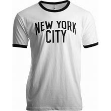 New York City | Iconic NYC Lennon Ringer Vintage Retro Style Men Women T-Shirt