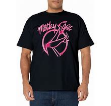 Motley Crüe - Girls Girls Girls Pink Neon Heels T-Shirt