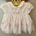 George Dresses | Infant White Embroidered Dress | Color: Pink/White | Size: 0-3Mb
