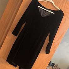 J. Crew Dresses | Vintage J.Crew Velvet Dress | Color: Black | Size: 4