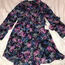 Laundry By Shelli Segal Dresses | Nwt Short Flounced Dress. Size 6. | Color: Purple | Size: 6
