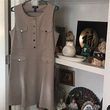 Spense Petites Dresses | Practical Is Always Good! From Spense Petite | Color: Brown/Silver | Size: 12P