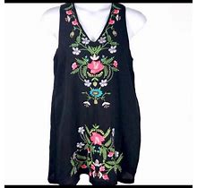 Kaiya Dresses | Kaiya Embroidered Sheath Dress | Color: Black | Size: L