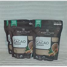 4-Pack Navitas Organics ORGANIC Cacao Powder 8 Oz. Each