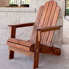 Walker Edison Furniture Co. Acacia Adirondack Chair - In Brown, Transitional | Bellacor | OWACBR