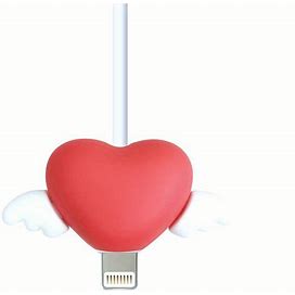 Data Cable Protective Case Angel Wings Love Anti-Break Silicone Charging Protector,Red,Handpicked,Temu