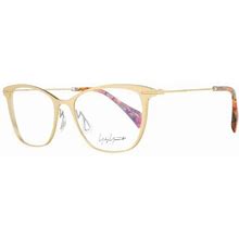 Yohji Yamamoto Yy 3030 Women Gold Optical Frame Metal Full Rim Oval Eyeglasses