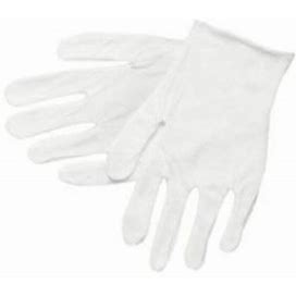 Mcr Safety 8600C Cotton Inspector Gloves, Large, White, 12Pk