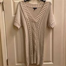 Gap Factory Sweaters | Gap Vneck Tunic/Sweater Dress | Color: Cream | Size: Xs