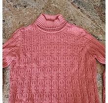 Talbots Petite Sweaters | Talbots Petite Size Medium Sweater Coral Or Salmon Color | Color: Pink | Size: M