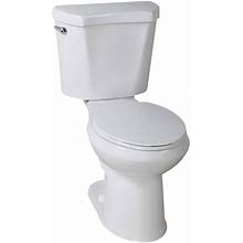 Glacier Bay 2-Piece 1.28 GPF High Efficiency Single Flush Elongated Toilet In White N2428E ,