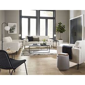 Ashley Hazela Sandstone Living Room Set, Cream Contemporary And Modern Sets From Coleman Furniture