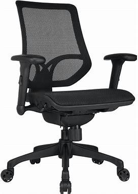 Workpro 1000 Series Ergonomic Mesh/Mesh Mid-Back Task Chair, Black/Black, BIFMA Compliant - ODFN604924