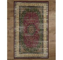 Deerlux QI003758.L Persian Style Living Room Area Rug With Nonslip Bac