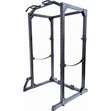 Hulkfit Pro Series Multifunctional Adjustable Home Gym Exercise Equipment Power Cage Squat Rack With Attachments And Accessories For Bench Press,