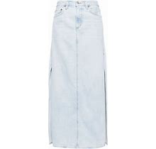 AGOLDE - Astrid Denim Maxi Skirt - Women - Regenerative Cotton - 27 - Blue