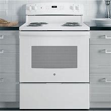 GE Appliances 30" 5 Cu. Ft. Freestanding Electric Range In White | 47 H X 30 W X 28.75 D In | Wayfair 6F5ea30acb3b48b4602c9b156c8bc6d7
