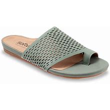 Softwalk Wide Width Corsica II Sandal | Women's | Sage Green | Size 6.5 | Sandals | Flat