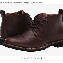 Tommy Hilfiger Shoes | New! Tommy Hilfiger Round Cap Toe Gibby Chukka Lace-Up Boot | Color: Brown | Size: 11