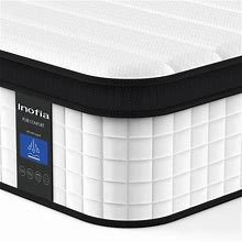 Inofia Twin Mattress, 12 Inch Hybrid Innerspring Single Mattress Cool Bed With Breathable Soft Knitted Fabric Cover