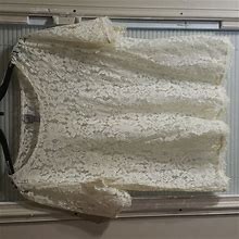 Jcpenney Tops | Jcp Lace Top. | Color: White | Size: Xl