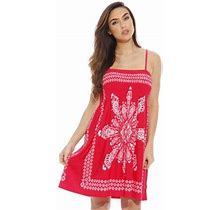 Just Love Summer Dresses For Women - Petite To Plus Size Fit - Sundresses (Fuchsia Short Dress, 1X)