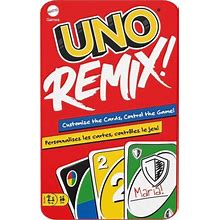 Mattel Games Uno Remix Customizable Matching Card Game Featuring 112