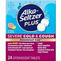 Alka-Seltzer Plus Powerfast Fizz Severe Cold & Cough Medicine, Citrus Effervescent Tablets, 24 Ct