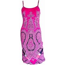 Tessuto Dresses | Vintage Pink Paisley Spaghetti Strap Dress | Color: Pink | Size: M