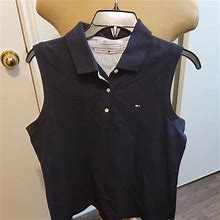 Tommy Hilfiger NWT Polo Shirt Sleeveless Sz XL - New Women | Color: Blue | Size: XL