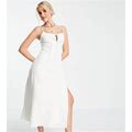 Ever New Strappy Midi Dress In White - White (Size: 2)