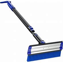 3-In-1 Snow Brush And Ice Scraper Extendable, Ice Snow Scraper With Rotatable Snow Brush Snow Broom, Car Windshield Snow Remover, Winter No Scratch Re
