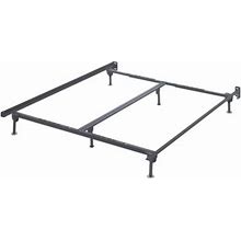 Frames And Rails Queen/King/California King Bolt On Metal Bed Frame, Metallic By Ashley, Mattresses > Foundations > Queen > California King
