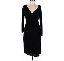 L.K. Bennett Cocktail Dress - Midi: Black Dresses - Women's Size 8