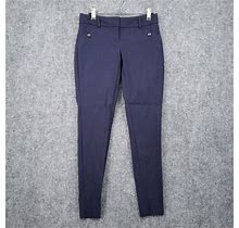 The Limited Pants Womens 0 Exact Stretch Blue Skinny Flat Front Chino